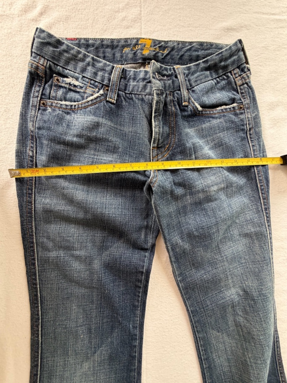 7 For All Mankind Vintage "A" Pocket
Bootcut Jeans - Made in USA - Sz 26 - Picture 6 of 15
